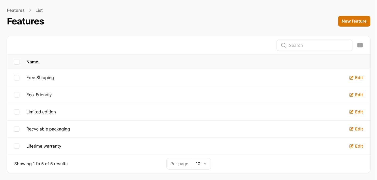 Filament Feature Records